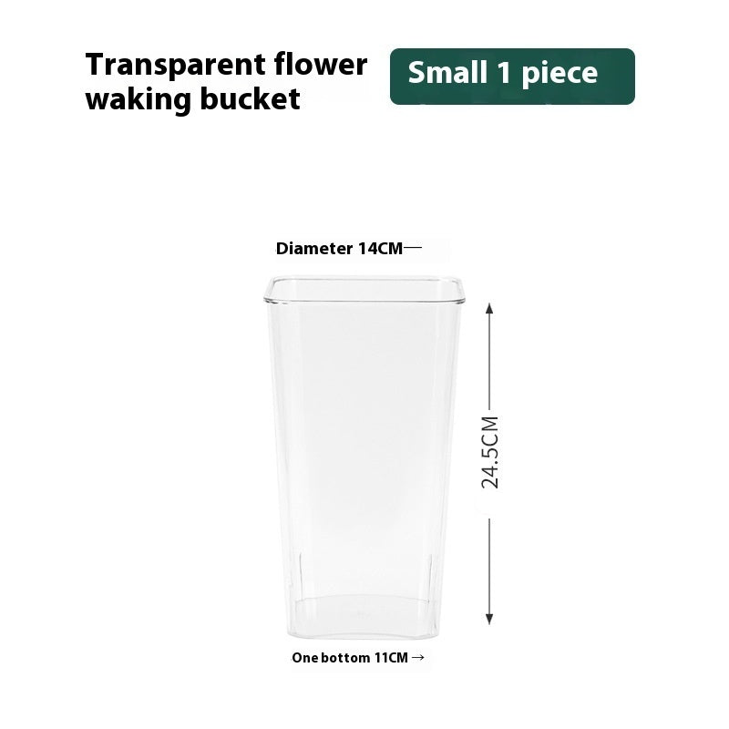 Acrylic Hydroponic Transparent Wake Up Flower Bucket