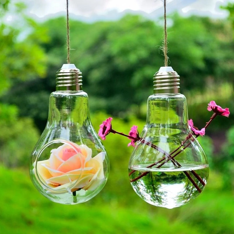 Hanging Transparent Hydroponic Glass Crafts Bulb Vase