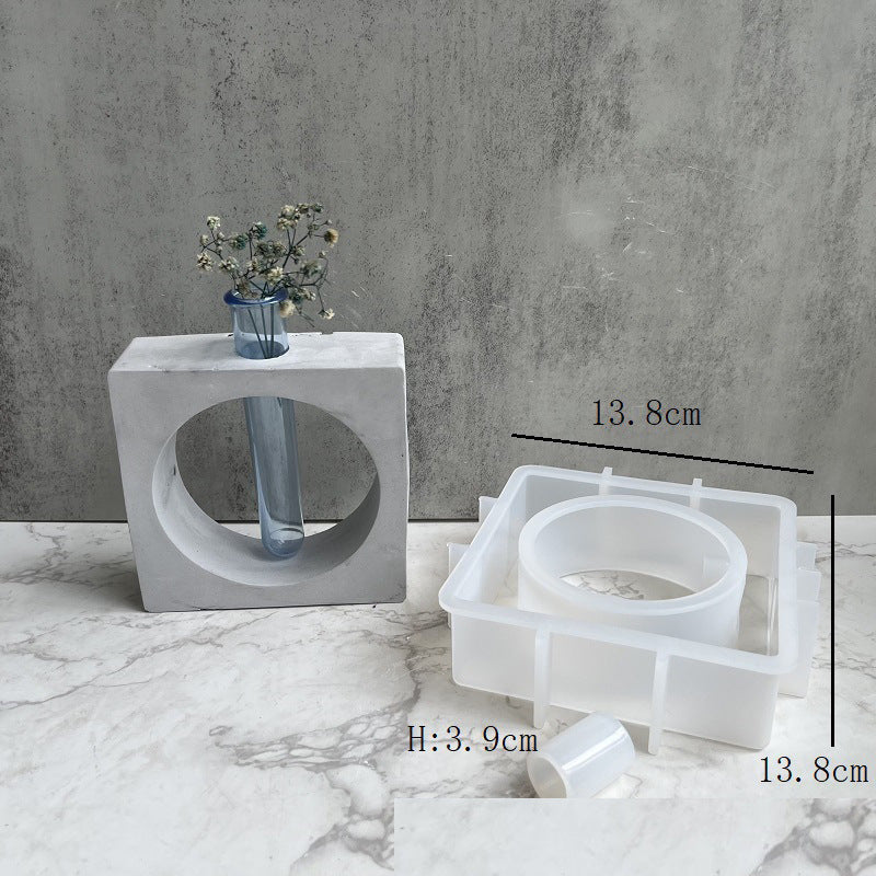 Molde de silicona para maceta hidropónica